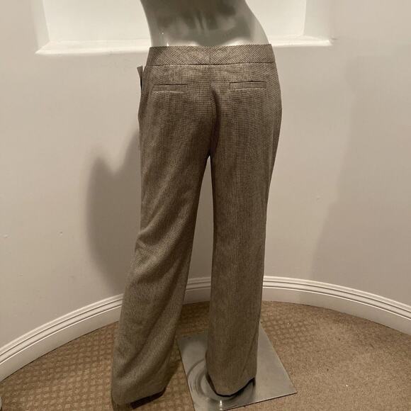 Classiques Entier Neutral Multi  Plaid Dress Pants Size 2 BNWOT - Picture 2 of 11